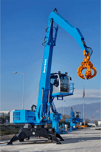 electric 2 1 | mobile material handlers on wheels 1 electric material handler on wheels | birim recycling | mobile material handler